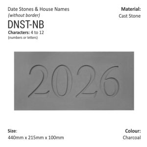 Date Stones and House Names (No Border) 440mm X 215mm