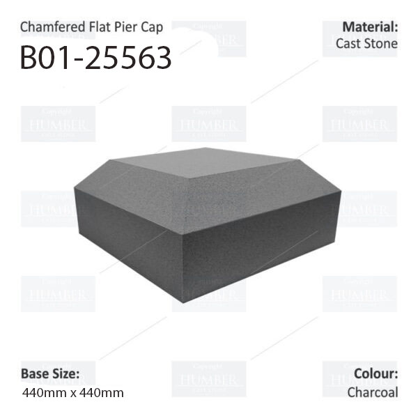 Flat Chamfered Pier Cap 440mm x 440mm