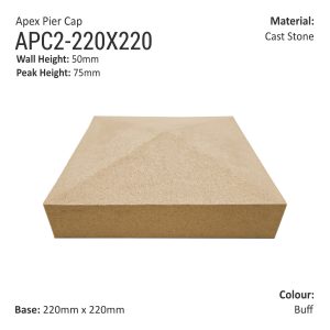 Apex Pier Cap 220mm x 220mm
