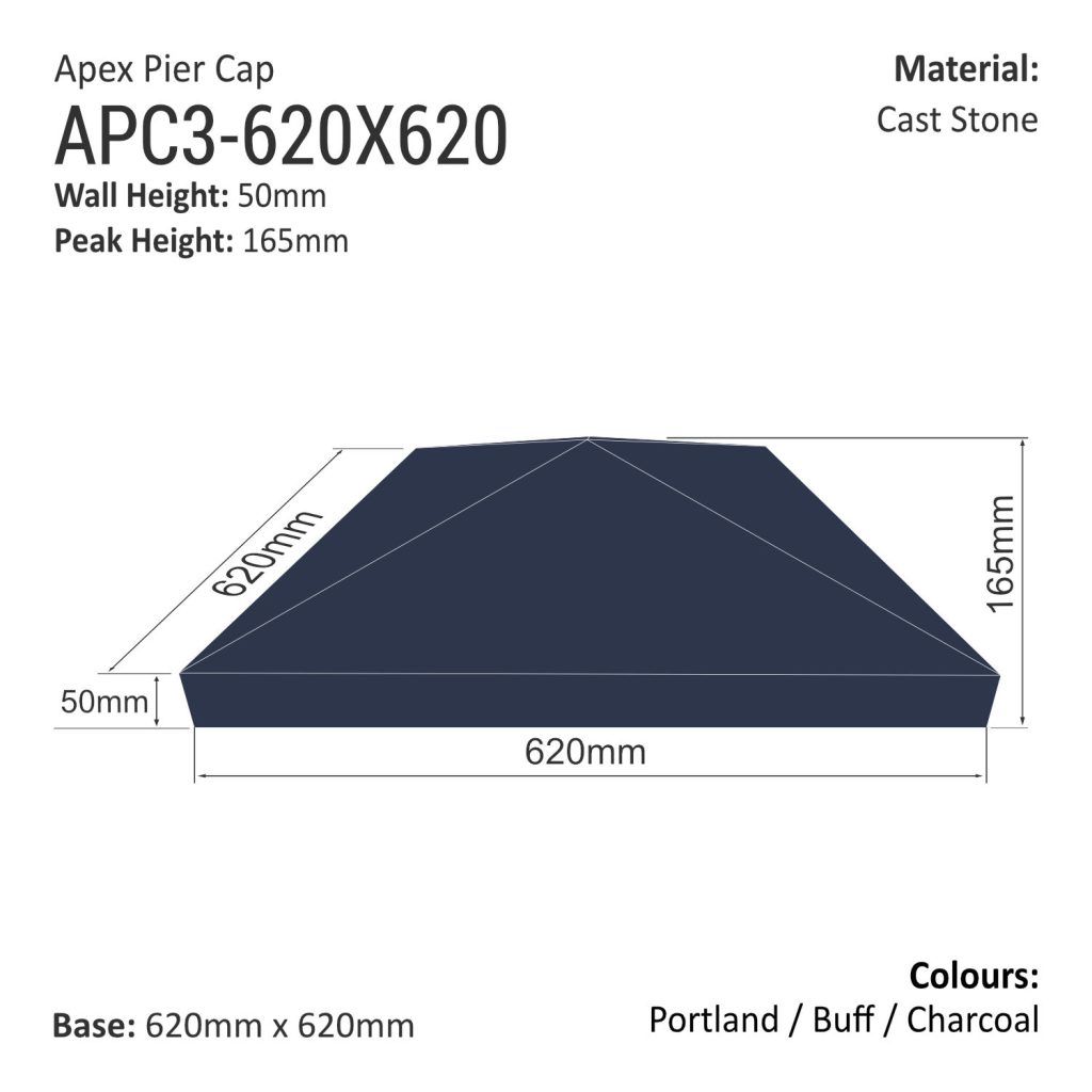 Apex Pier Cap 620mm x 620mm