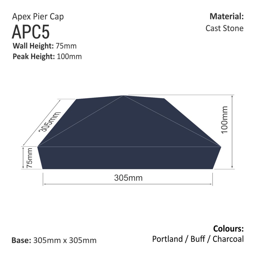 Apex Pier Cap 305mm x 305mm