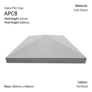Apex Pier Cap 550mm x 550mm