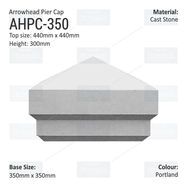 Arrowhead Pier Cap 350 x 350