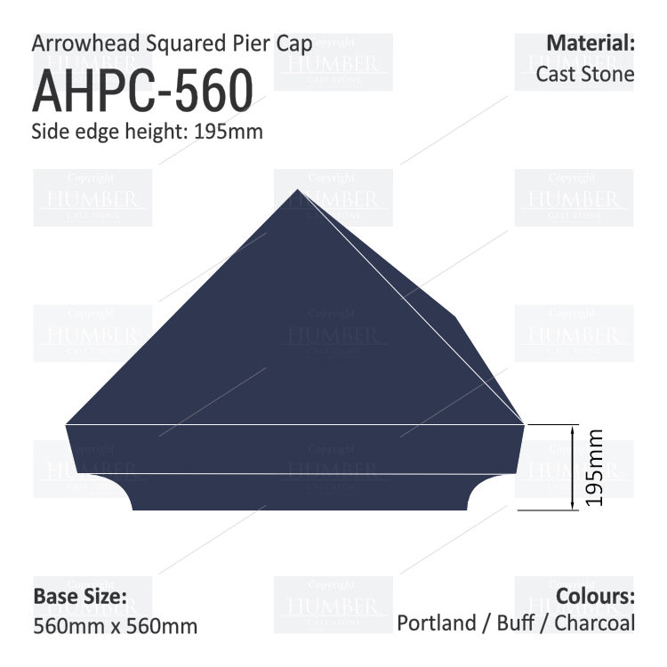 Arrowhead Pier Cap 560 x 560