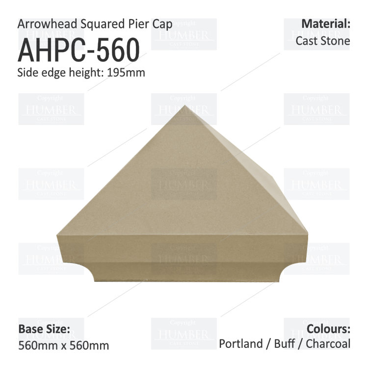 Arrowhead Pier Cap 560 x 560
