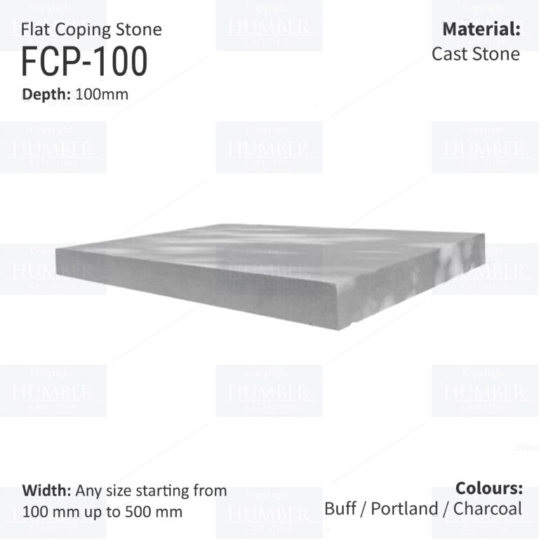 FLAT WALL COPINGS – 665MM LENGTH / 100MM HEIGHT