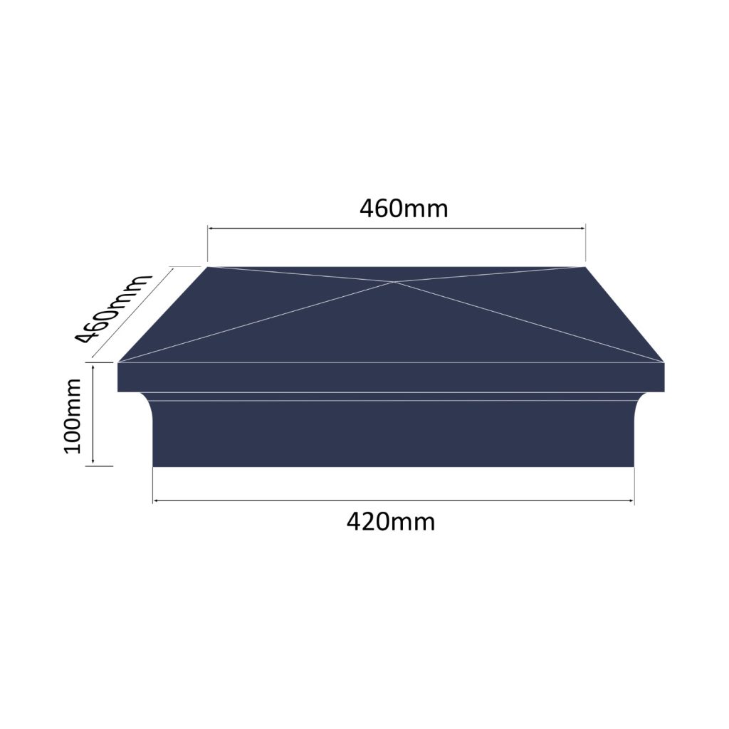 Pillar Box Pier Cap_PC13-MEASURES