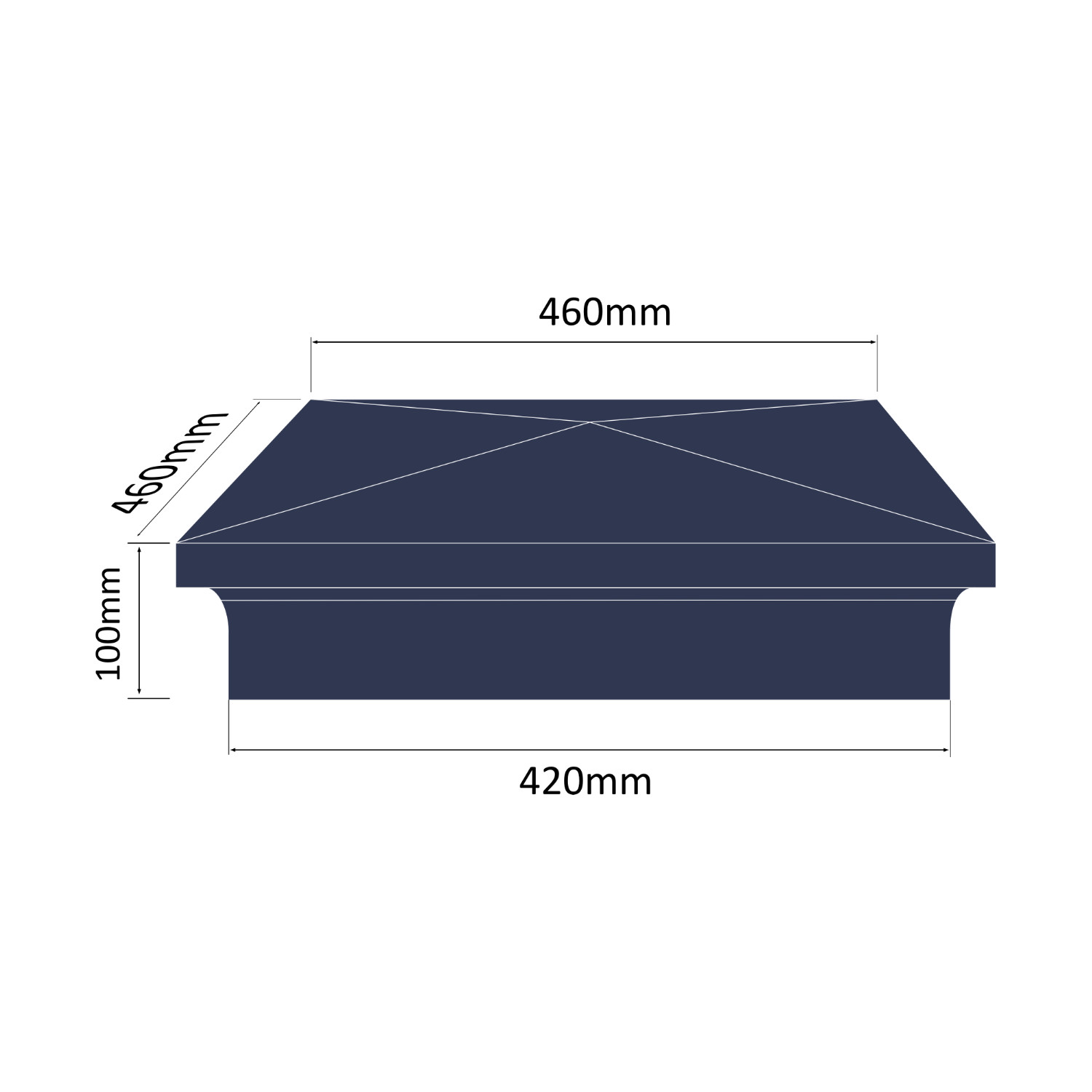 Pillar Box Pier Cap_PC13-MEASURES