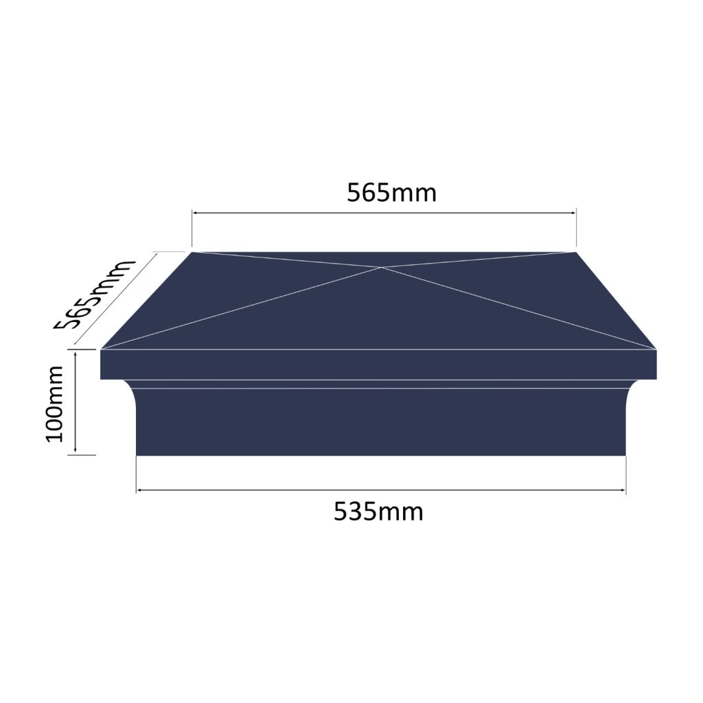 Pillar Box Pier Cap_PC14-MEASURES