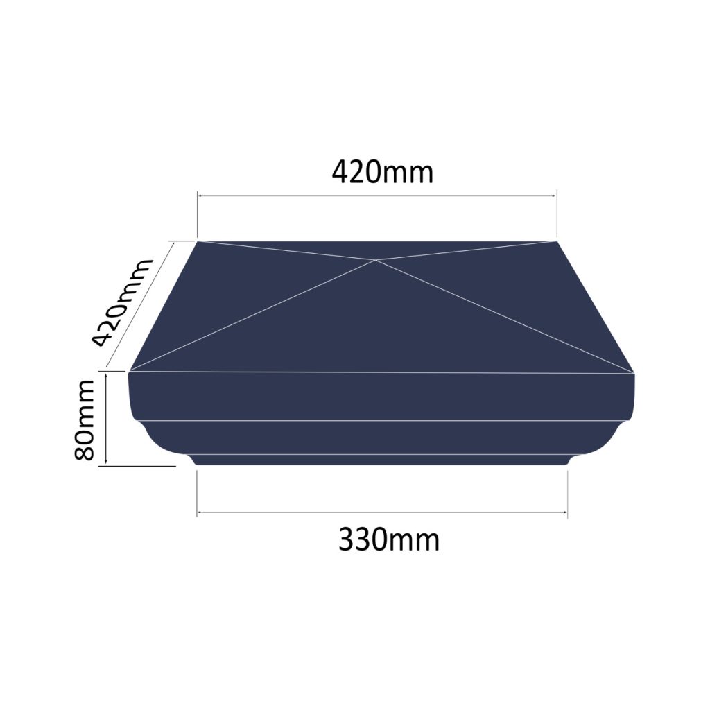 Slimline Fluted PC07-MEASURES