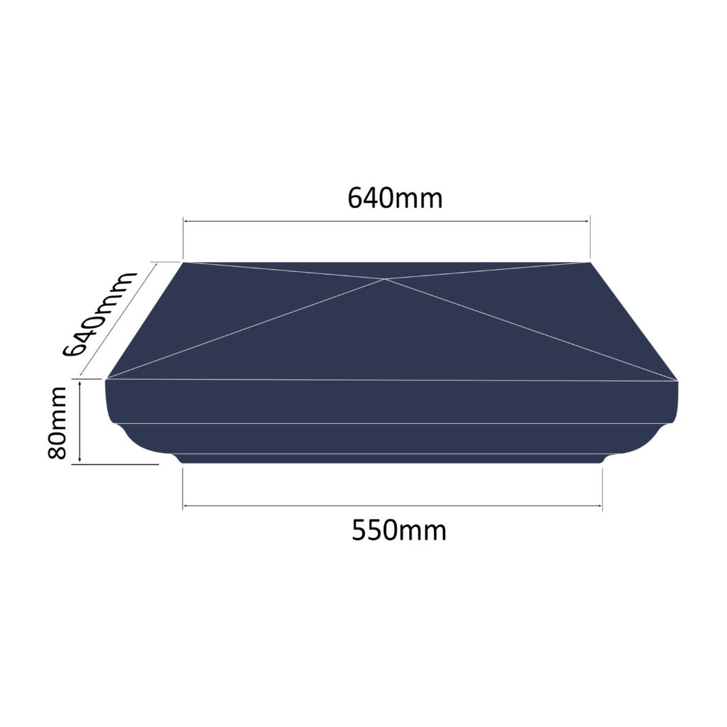 Slimline Fluted PC09-MEASURES