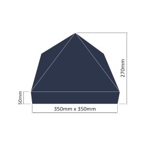 Tall Apex Pier Cap APX-T350-MEASURES