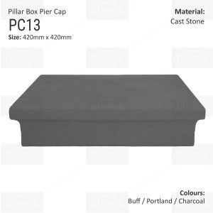 Pillar Box Pier Cap 420mm x 420mm