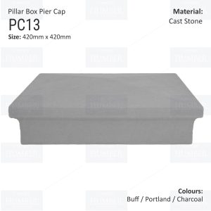 Pillar Box Pier Cap 420mm x 420mm