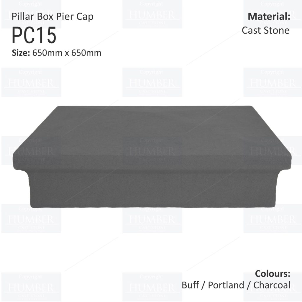 Pillar Box Pier Cap 650mm x 650mm