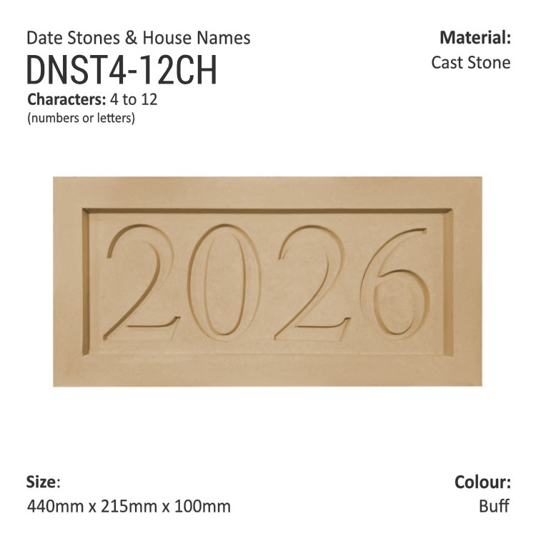 Date Stones and House Names 440mm X 215mm