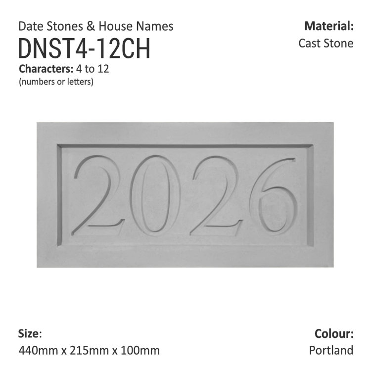 Date Stones and House Names 440mm X 215mm