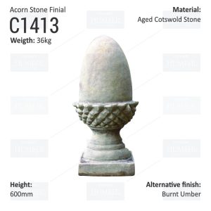 Acorn Stone Finial