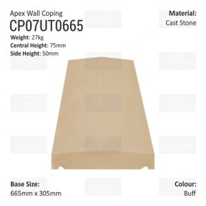 Apex Coping 305mm x 665mm x 50mm (Shallow)