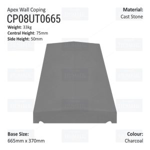 Apex Coping 370mm x 665mm x 50mm (Shallow)