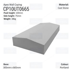 Apex Coping 305mm x 665mm x 75mm (Deep)