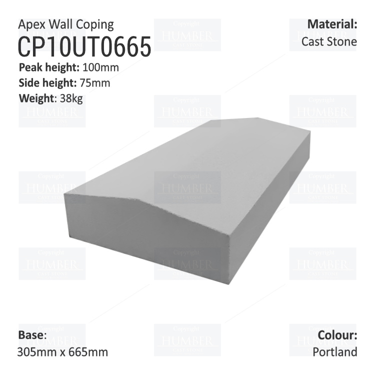 Apex Coping 305mm x 665mm x 75mm (Deep)