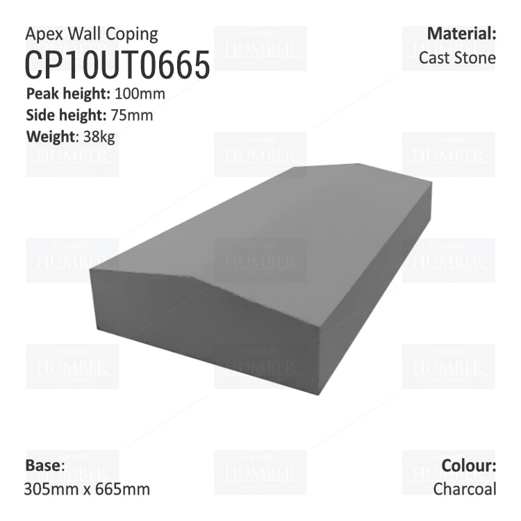 Apex Coping 305mm x 665mm x 75mm (Deep)