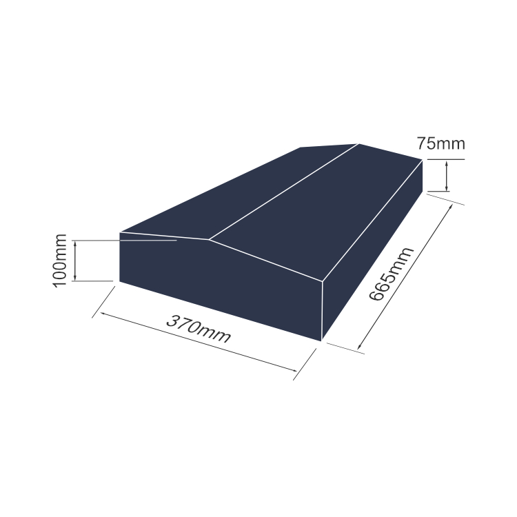 Apex Coping CP11UT0665-370-MEASURES