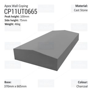 Apex Coping 370mm x 665mm x 75mm (Deep)