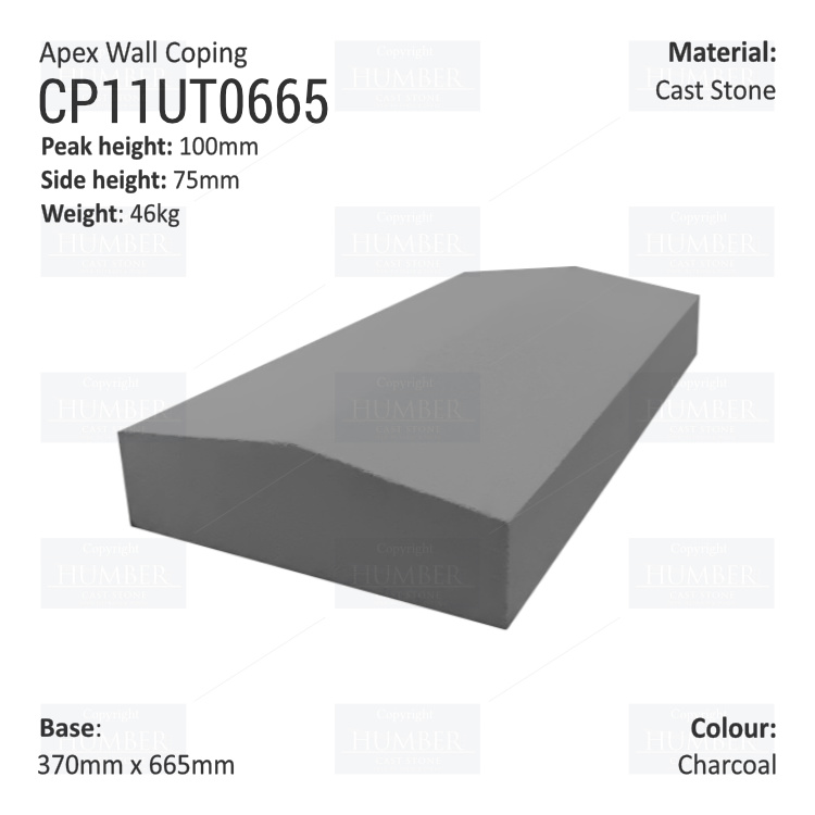 Apex Coping 370mm x 665mm x 75mm (Deep)