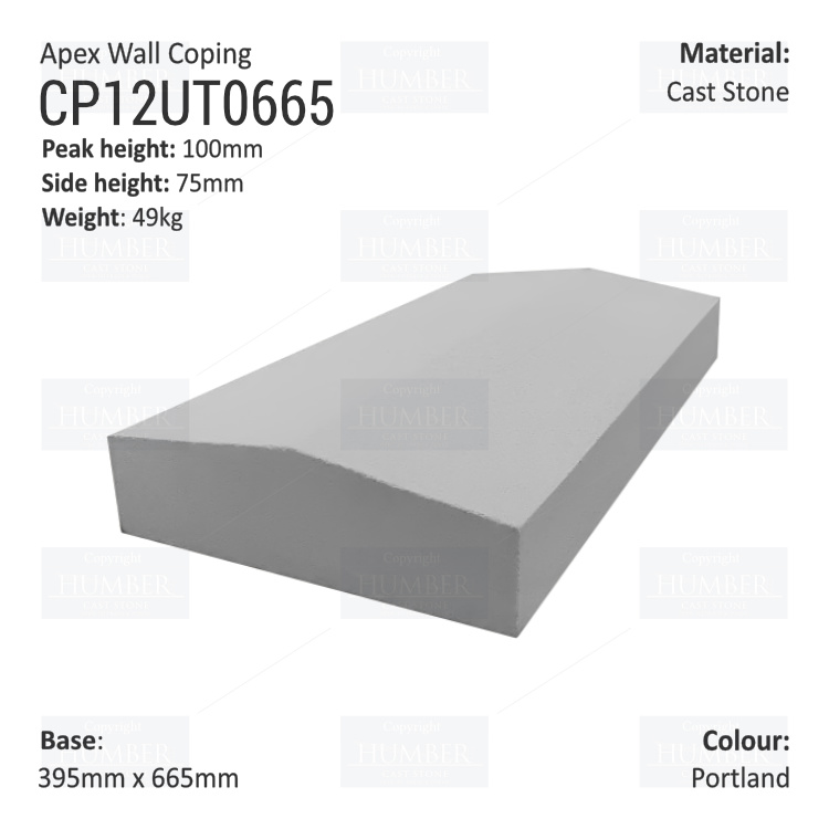 Apex Coping 395mm x 665mm x 75mm (Deep)