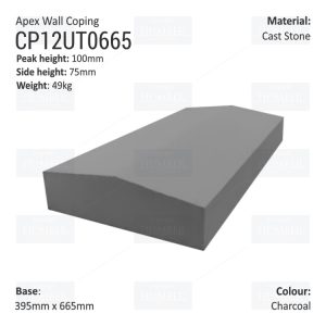 Apex Coping 395mm x 665mm x 75mm (Deep)