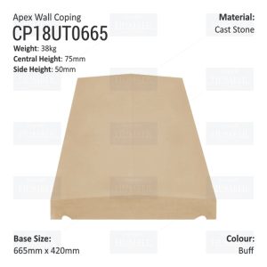 Apex Coping 420mm x 665mm x 50mm (Shallow)