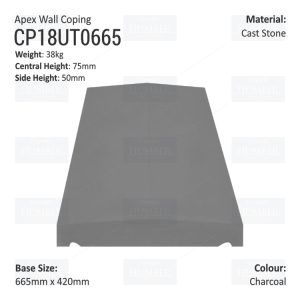 Apex Coping 420mm x 665mm x 50mm (Shallow)