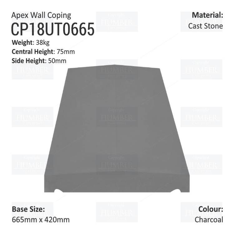 Apex Coping 420mm x 665mm x 50mm (Shallow)