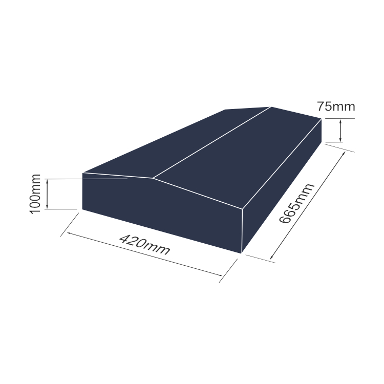 Apex Coping CP19UT0665-420-MEASURES