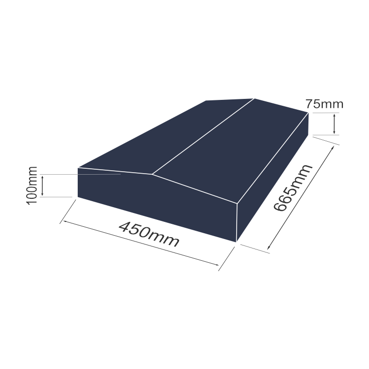 Apex Coping CP49UT0600-450-MEASURES