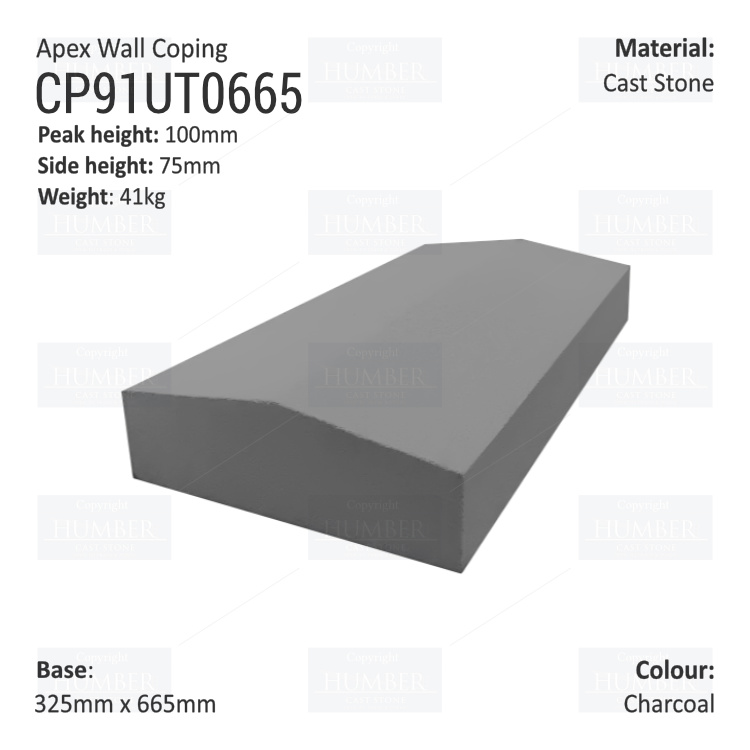 Apex Coping 325mm x 665mm x 75mm (Deep)