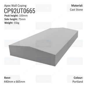 Apex Coping 440mm x 665mm x 75mm (Deep)