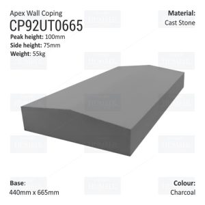 Apex Coping 440mm x 665mm x 75mm (Deep)