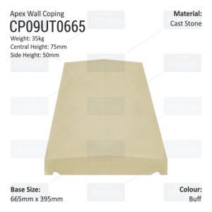 Apex Coping 395mm x 665mm x 50mm (Shallow)