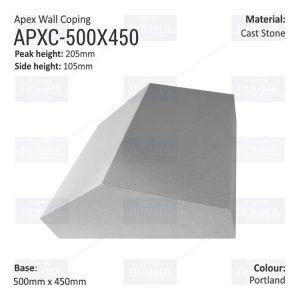Apex Coping 450mm x 500mm x 105mm