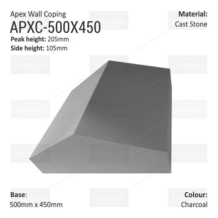 Apex Coping 450mm x 500mm x 105mm