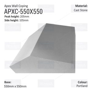 Apex Coping 550mm x 550mm x 105mm