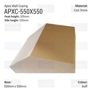 Apex Coping 550mm x 550mm x 105mm