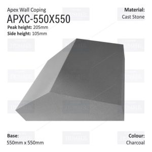Apex Coping 550mm x 550mm x 105mm
