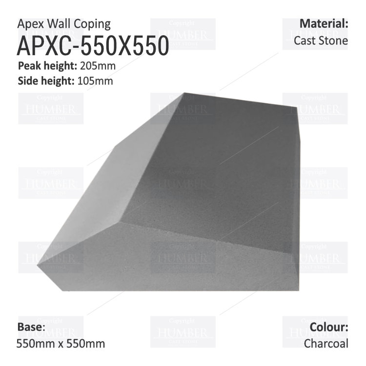 Apex Coping 550mm x 550mm x 105mm