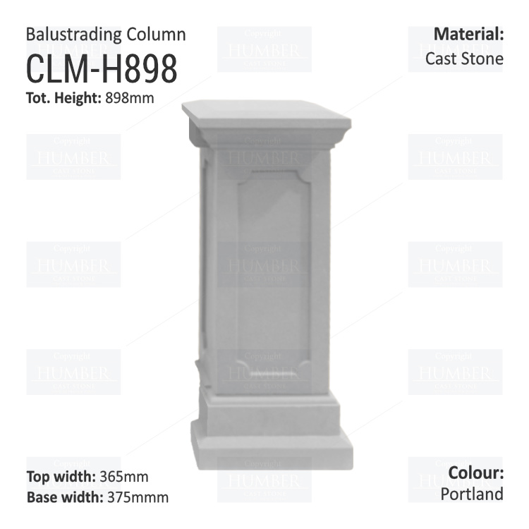 Balustrade - The York Pier Plinth - (CLM-H898)