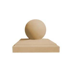 Chamfered Pier Cap 400mm 400mm with 9" Finial