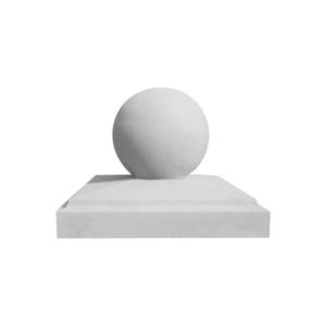Chamfered Pier Cap 400mm 400mm with 9" Finial